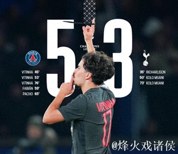 从1-2到5-3！欧冠上演神剧情，超级中场戴帽，逆